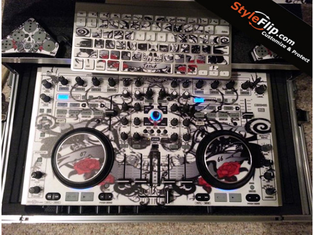 Denon MC6000 & Novation Dicer Custom Styleflip Decal B&W