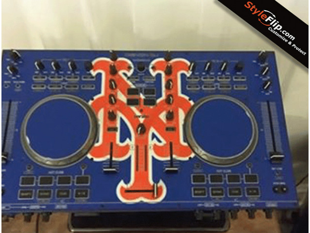 Denon MC 4000 Blue Logo Custom Styleflip Skin