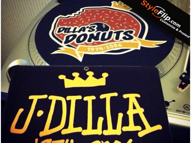 Dillas Donuts Styleflip Black Custom Slipmat J Dilla