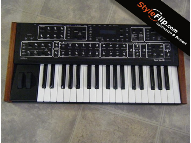 DSI Prophet Keyboard Styleflip Custom Skin Clean Black