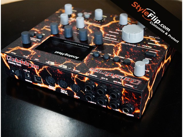 Elektron Analog Heat Lava Back Custom Skin