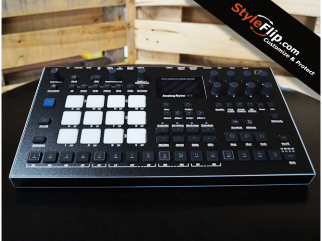 Elektron Analog Rytm MK2 Custom Skin Black Front 2