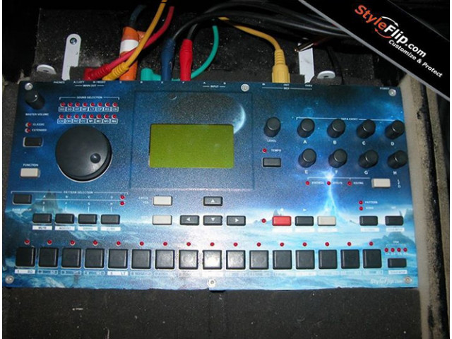 Elektron Machinedrum MK 2 Styleflip Custom Skin Blue