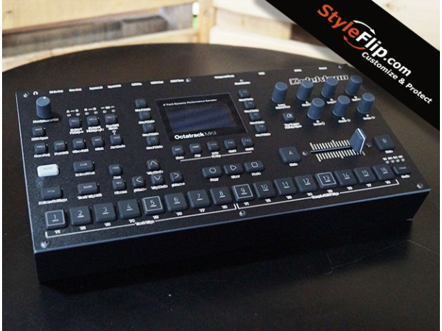 Elektron Octatrack MK2 Custom Skin Black Front