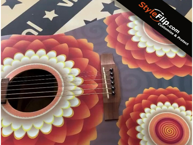 Epiphone FT-100 Custom Flower Skin