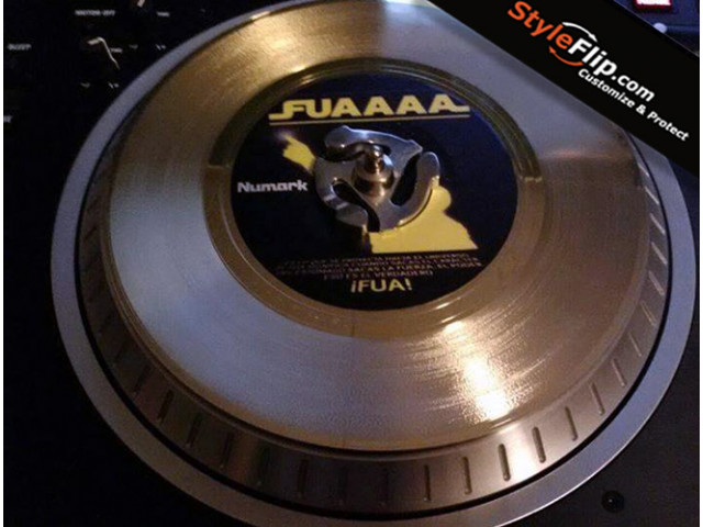 Gold Record Label Styleflip Custom Black & Yellow Skin