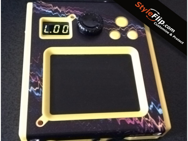 Korg Koassilator Styleflip Custom Skin Yellow Waves Colors