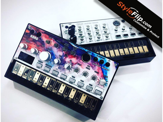Korg Volca Bass Trippy Universe Skin Custom Decal