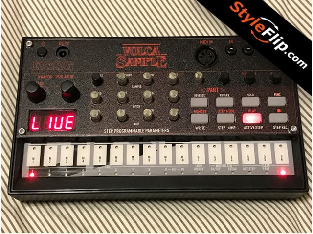 Korg Volca Sample Custom Stranger Things Inspired Design