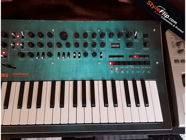 Korg Minilouge Aqua Design Styleflip Skin