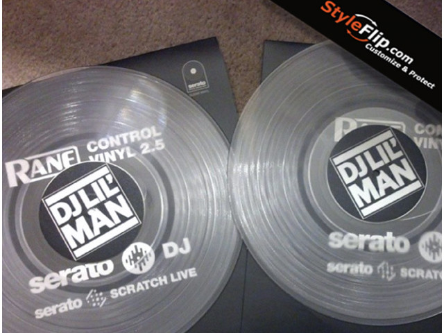 DJ Lil Man Record Label Styleflip Black & White Custom Skin