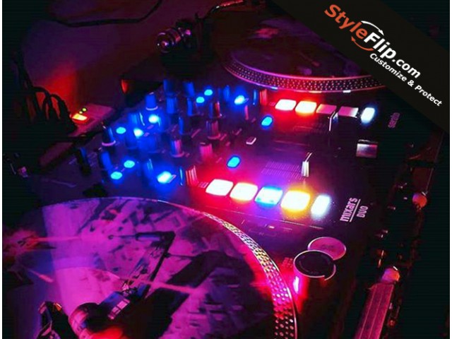 Mixars Duo Skin Decal Live DJ Show Neon Lights StyleFlip Design