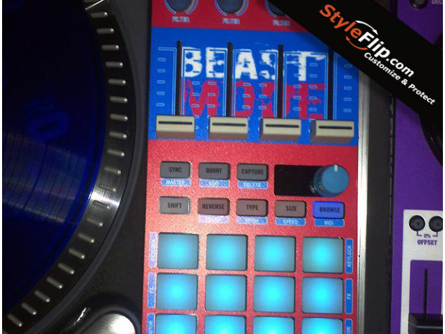 Native instruments Traktor Kontrol F1 Custom Skin Beast mode