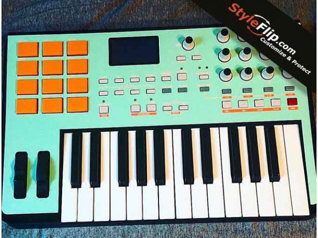 Native Instruments Komplete Kontrol Skins S25 StyleFilp Aqua