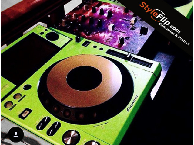 Neon Green Custom Styleflip Pioneer CDJ 2000