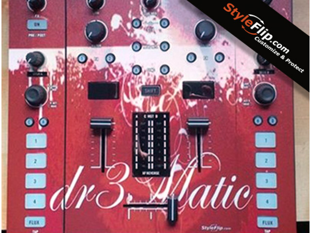 NI Traktor Kontrol Z2 Custom Skin Dr3 Matic Red White