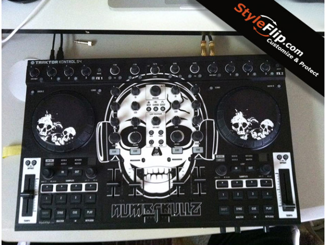 NI TraktorKontrol-S4 Custom Styleflip Skin Decal Numskull