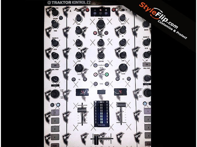 NI TraktorKontrol-Z2 Custom Styleflip Skin Decal Famous