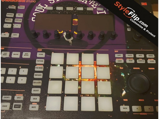NI Maschine Studio Custom PurpleSkin StyleFlip Design