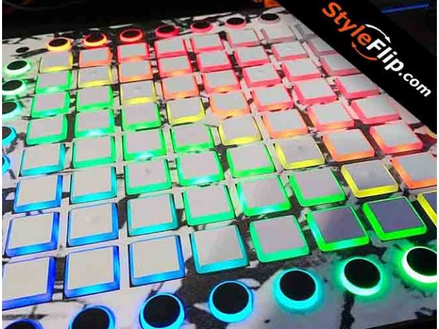 Novation LaunchPad Pro Styleflip Black White Custom Skin