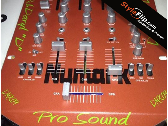 Numark DXM Pro Custom Decal Styleflip Orange Color Skin