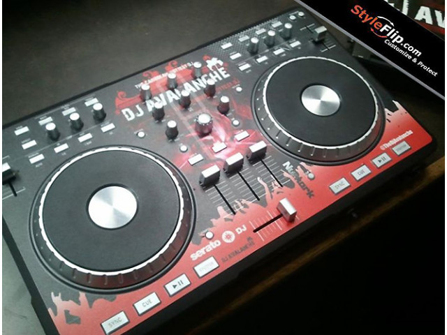 Numark Mixtrack Pro Custom Skin DJ Avalanche Red Crowd