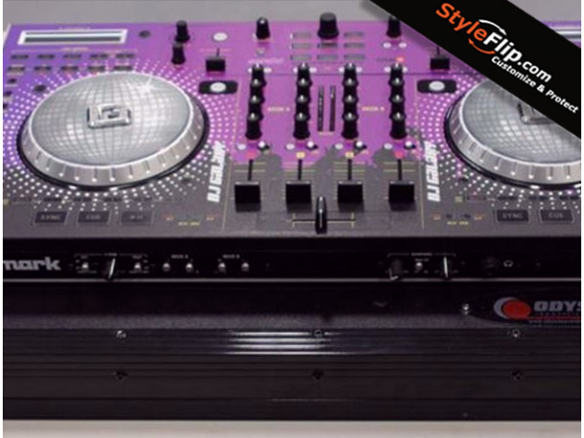 Numark NS6 Custom Styleflip Skin Decal Purple Disco