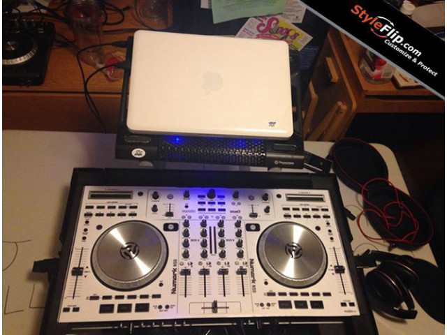 Numark NS6 Styleflip Custom Skin Decal White Minimal