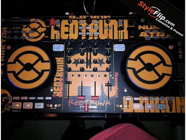 Numark NS6-styleflip Custom Styleflip Skin Decal Red Trunk