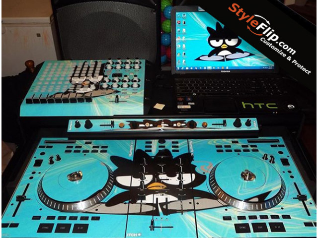 Numark NS7, NSFX, & Akai MPK Custom Skin Decal Penguin