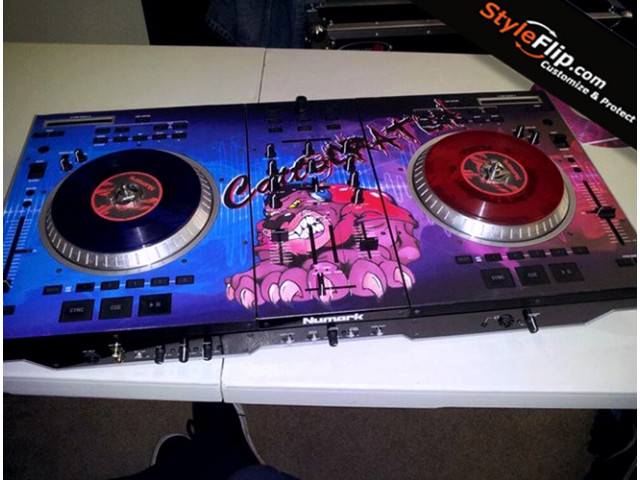 Numark NS7 Custom Styleflip Skin Decal Cat Scratch