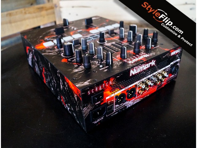 Numark Scratch Custom Lava Skin - Back
