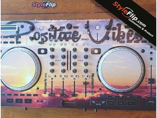 Numark NS6 StyleFlip Skin Decal Positive Vibes Design