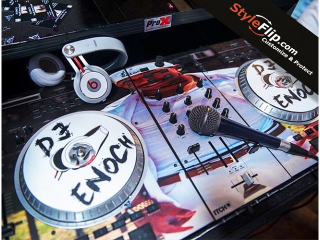 Numark NS7 Custom StyleFlip Skin DJ Enoch Design Microphone