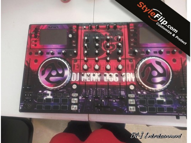 Numark NV StyleFlip Gear DJ Purple Skin Decal Design Print