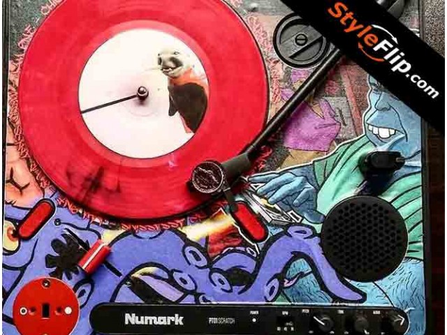 Numark PT01 Scratch Custom Styleflip Skin Graffiti