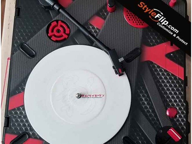 Numark PT 01 Scratch Custom StyleFlip Skin Design Red Clean