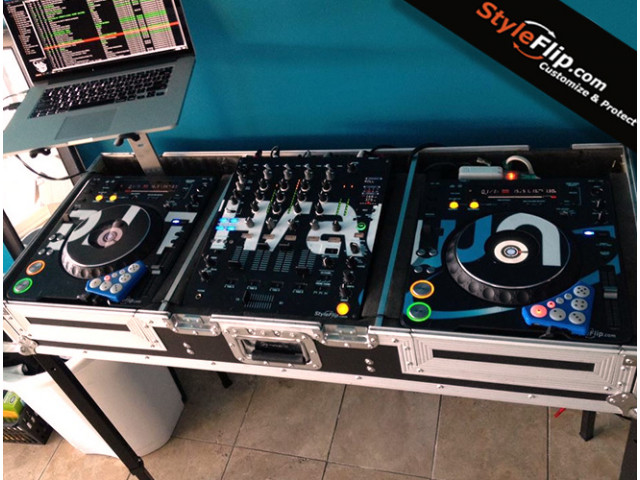 Pioneer CDJ 1000 & DJM 800 Styleflip Custom Skin Blue