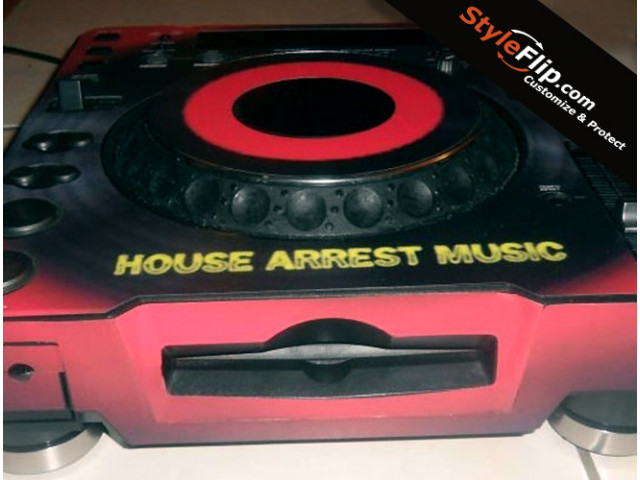 Pioneer CDJ 1000 MK1, MK2, MK3 Custom Styleflip Decal Red