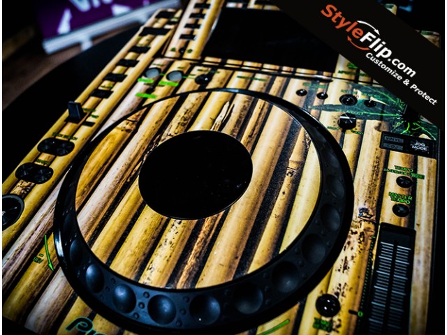 Pioneer CDJ-2000 Custom Bamboo Styleflip Skin - 2