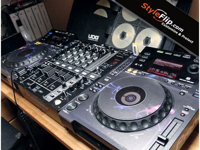 Pioneer CDJ-900 Styleflip Custom DJ Skin Decal Grey