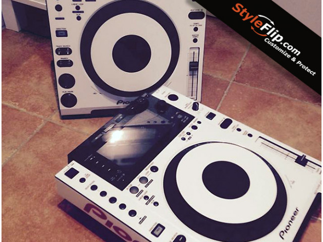 Pioneer CDJ 900 Styleflip Custom Skin All White Decal