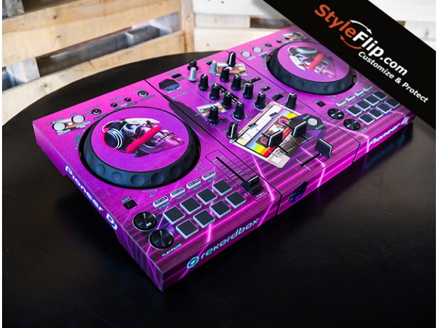 Pioneer DDJ-400 Custom Skins Vapor Wave 1