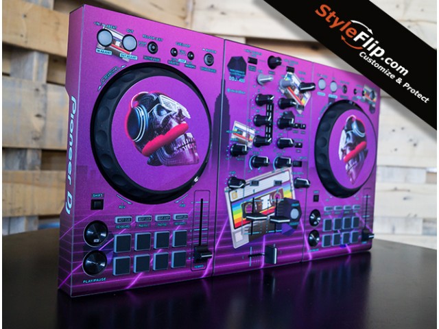Pioneer DDJ-400 Custom Skins Vapor Wave 4