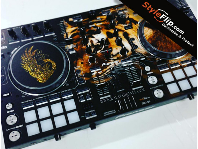 Pioneer DDJ SR Custom Skin Tiger Black Styleflip Decal