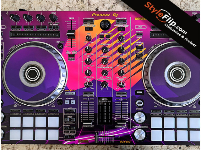 Pioneer DDJ-SR2 Custom Skins Retro