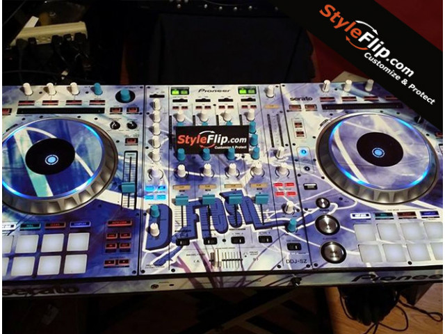 Pioneer DDJ SX Custom Styleflip Decal Blue DJ Fresh