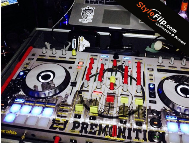 Pioneer DDJ SX Styleflip Custom Skin Decal Premonition White