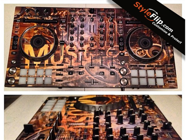 Pioneer DDJ SX2 Styleflip Custom Skin Bronze Music