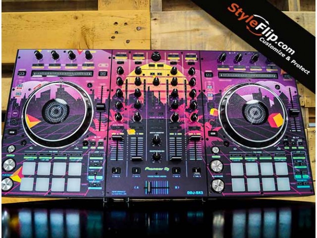 Pioneer DDJ-SX3 Custom Vaporwave Skin